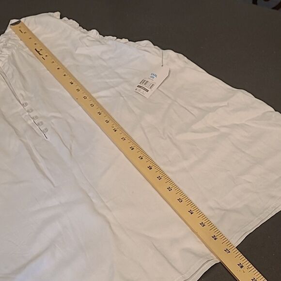 Time and Tru sz 22(XXL) white sleeveless  blouse, 100% Rayon - Picture 5 of 10